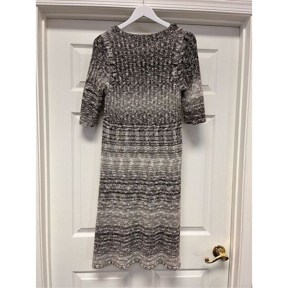 Pink Rose Brown Threads 3/4” Sweater Dress sz 1X - Picture 4 of 6